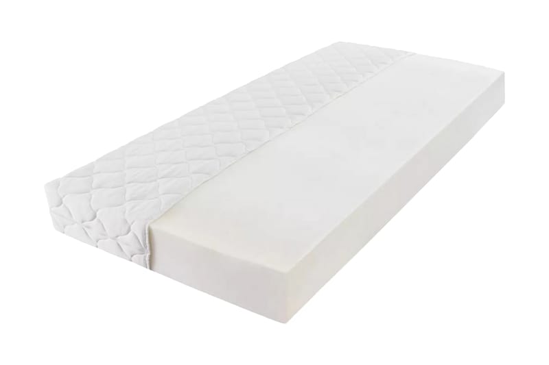 Madras Med Vaskbart Betræk 200 X 160 X 17 Cm - Hvid - Møbler - Senge - Madrasser - Topmadras