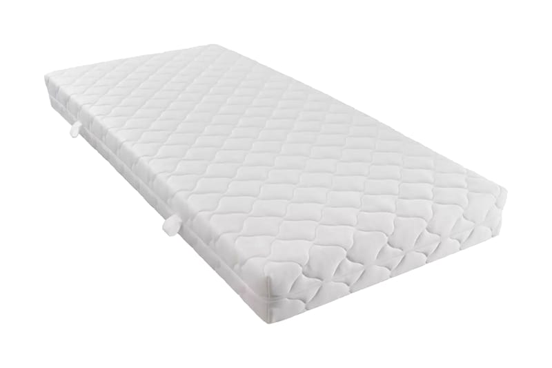 Madras Med Vaskbart Betræk 200 X 90 X 17 Cm - Hvid - Møbler - Senge - Madrasser - Topmadras