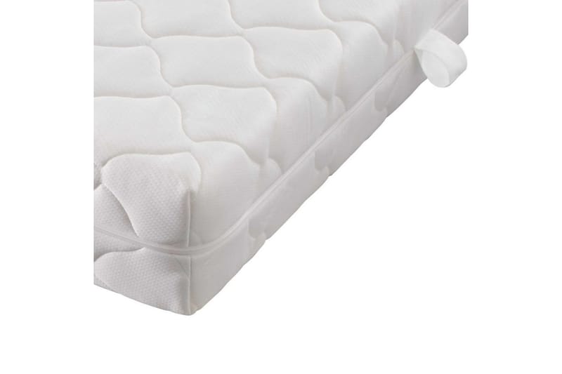 Madras Med Vaskbart Betræk 200 X 90 X 17 Cm - Hvid - Møbler - Senge - Madrasser - Topmadras
