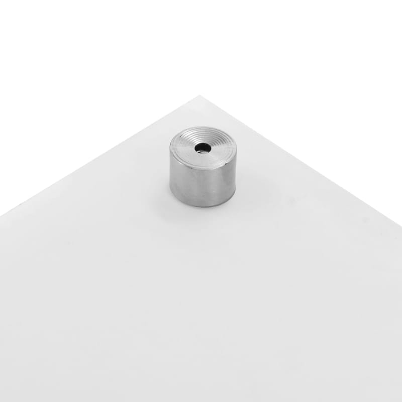 Stænkplade Til Køkkenet 80 X 60 Cm Hærdet Glas Hvid - Hvid - Møbler - Senge - Madrasser - Topmadras