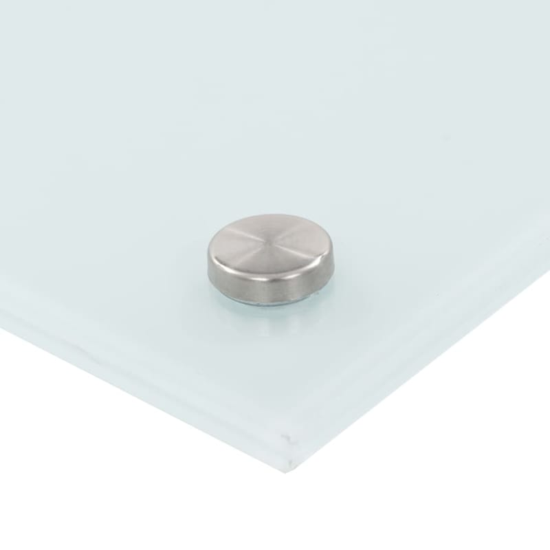 Stænkplade Til Køkkenet 80 X 60 Cm Hærdet Glas Hvid - Hvid - Møbler - Senge - Madrasser - Topmadras