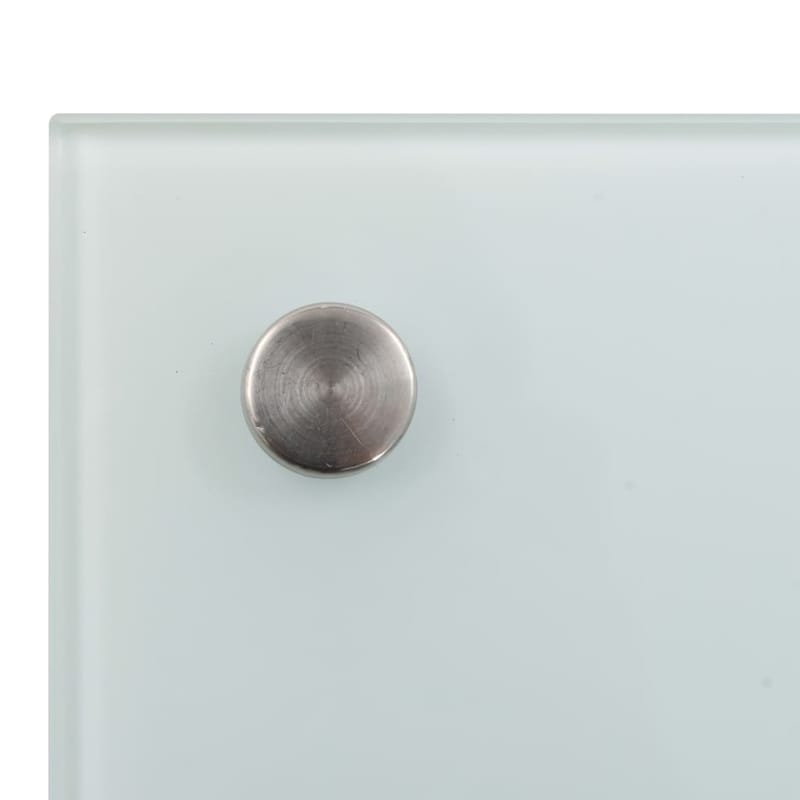 Stænkplade Til Køkkenet 80 X 60 Cm Hærdet Glas Hvid - Hvid - Møbler - Senge - Madrasser - Topmadras