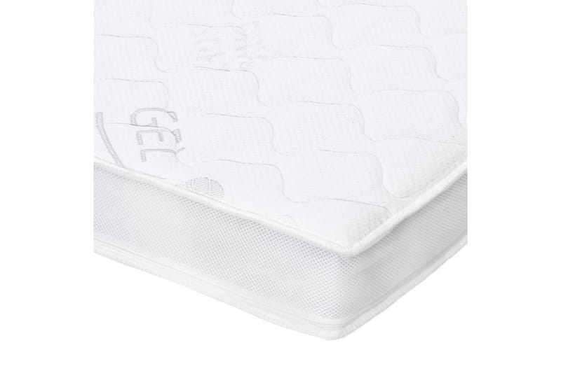 Topmadras 140 X 200 Cm Gelskum 7 Cm - Hvid - Møbler - Senge - Madrasser - Topmadras
