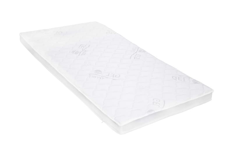 Topmadras 90 X 200 Cm Gelskum 7 Cm - Hvid - Møbler - Senge - Madrasser - Topmadras