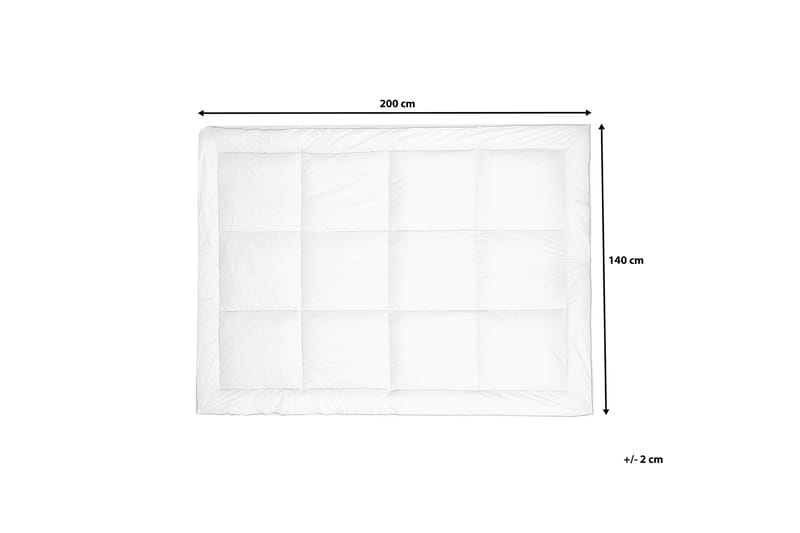 Trivor Sengemadras 140 | 200 cm - Hvid - Møbler - Senge - Madrasser - Topmadras