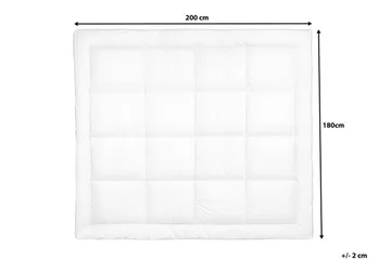 Trivor Sengemadras 180 | 200 cm - Hvid - Møbler - Senge - Madrasser - Topmadras
