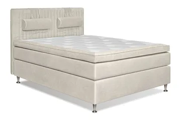 Mega komplet sengepakke 180x200 - Beige - Møbler - Senge - Kontinentalsenge