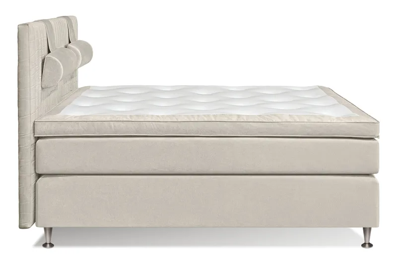 Mega komplet sengepakke 180x200 - Beige - Møbler - Senge - Kontinentalsenge