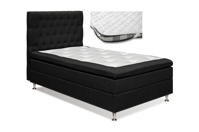 Meja Sengepakke 140x200 + Madrasbeskytter - Sort - Møbler - Senge - Komplet sengepakke