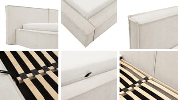 Melor sengestel 140x200 cm - beige - Møbler - Senge - Sengeramme & sengestel