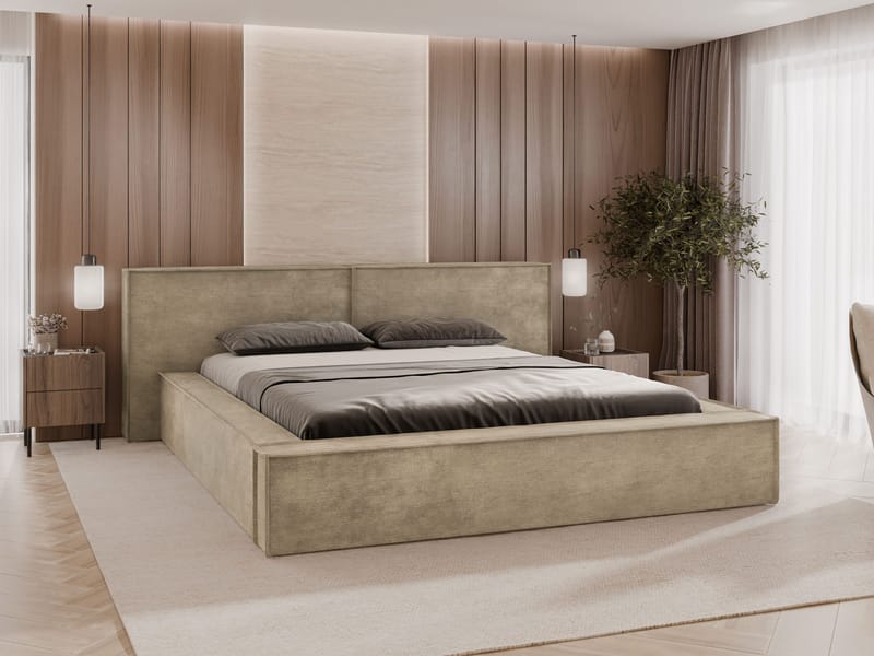 Melor sengestel 140x200 cm - beige - Møbler - Senge - Sengeramme & sengestel