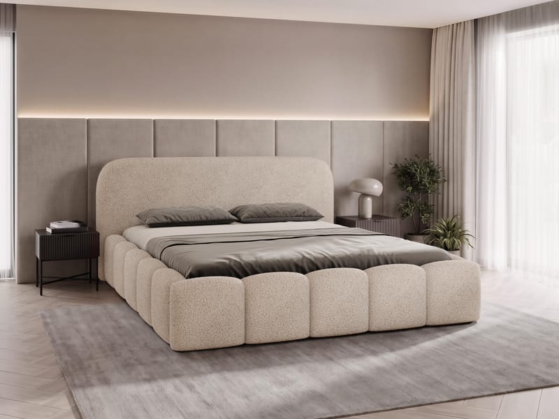 Merik sengestel 140x200 cm - beige - Møbler - Senge - Sengeramme & sengestel