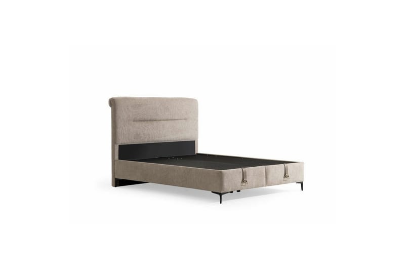Mijara Frame Seng 160x200 cm - Lysebrun - Møbler - Senge - Boxmadras & boxseng