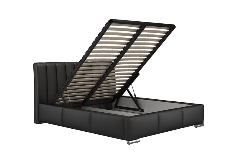 Milano Sengeramme 140x200 cm - Sort - Møbler - Senge - Sengeramme & sengestel