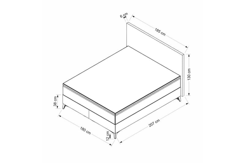 Mojon Sengestel 180x200 cm - Beige - Møbler - Senge - Sengeramme & sengestel