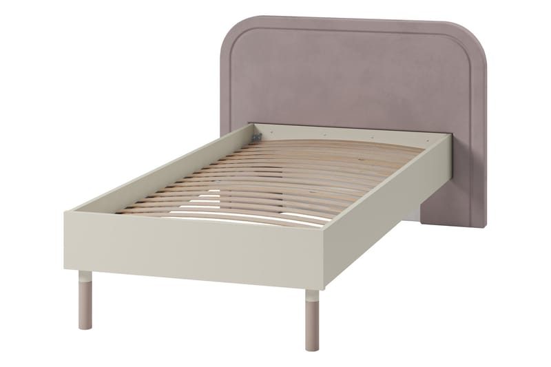 Monfort Sengeramme 90x200 cm - Beige/Pink - Møbler - Senge - Sengeramme & sengestel