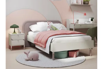 Monfort Sengeramme 90x200 cm - Beige/Pink - Møbler - Senge - Sengeramme & sengestel