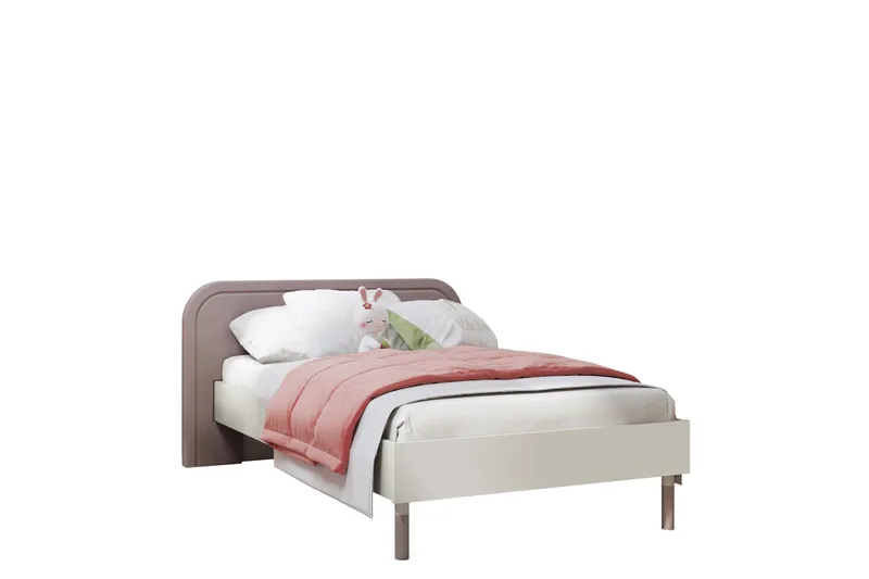 Monfort Sengeramme 90x200 cm, Beige/Pink