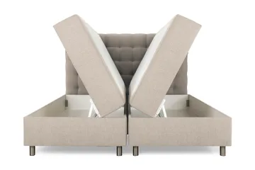 Montana Komplet Sengesæt med Opbevaring 180x200 cm - Beige - Møbler - Senge - Komplet sengepakke
