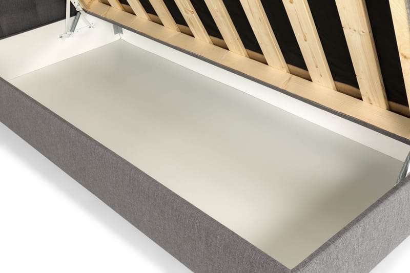 Montana Komplet Sengpakke med Opbevaring 90x200 cm - Grå - Møbler - Senge - Kontinentalsenge