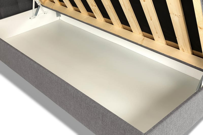 Montana Opbevaringsseng 120x200 - Grå - Møbler - Senge - Kontinentalsenge
