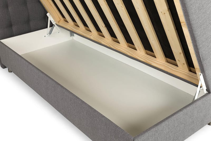Montana Opbevaringsseng 180x200 - Grå - Møbler - Senge - Kontinentalsenge