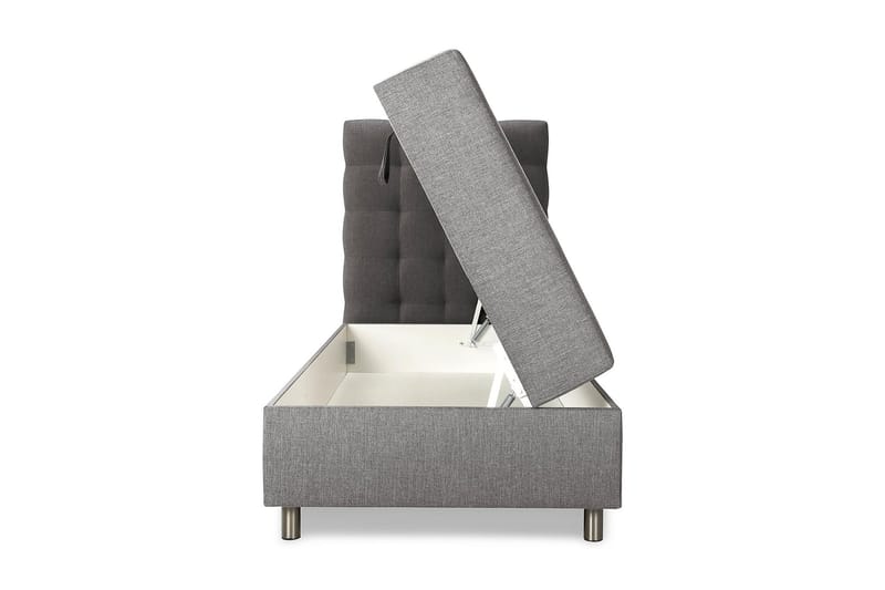 Montana Opbevaringsseng 90x200 - Grå - Møbler - Senge - Kontinentalsenge