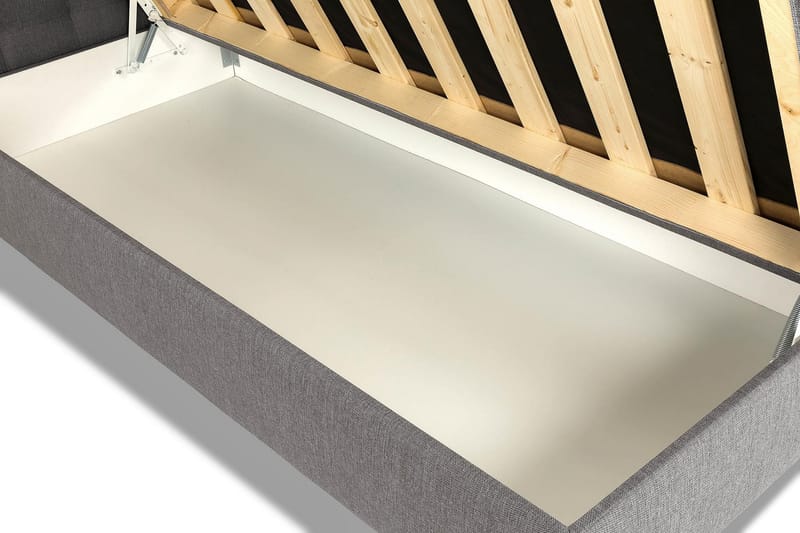 Montana Opbevaringsseng 90x200 - Grå - Møbler - Senge - Kontinentalsenge