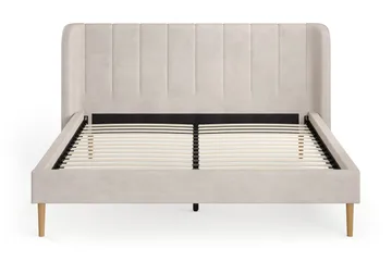Nattljus Sengeramme 180x200 cm med buet sengegavl - Beige - Møbler - Senge - Sengeramme & sengestel