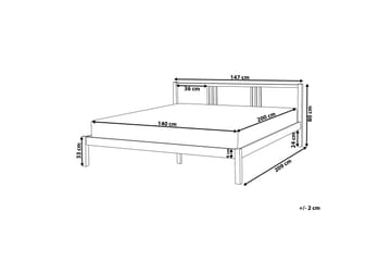 Newbegin kontinentalseng 140x200 - Hvid - Møbler - Senge - Sengeramme & sengestel