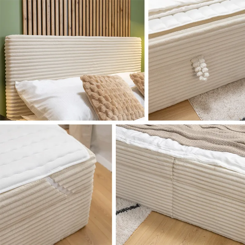 Neyrin Kontinentalseng 140x200 cm med Opbevaring - Møbler - Senge - Kontinentalsenge