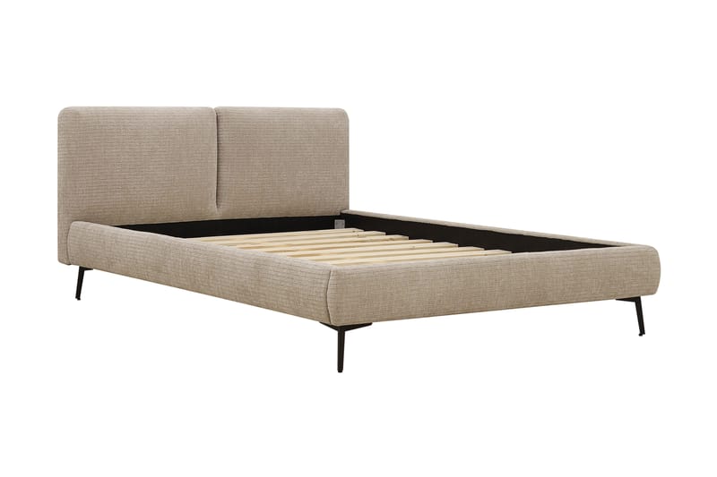 Nordic Komplet Sengesæt 140x200 cm med Sengegavl - Beige - Møbler - Senge - Komplet sengepakke