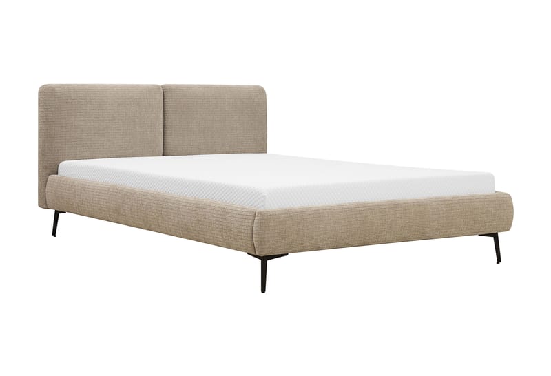 Nordic Komplet Sengesæt 140x200 cm med Sengegavl - Beige - Møbler - Senge - Komplet sengepakke