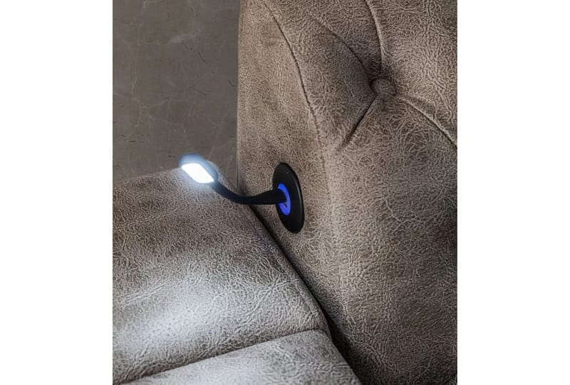 Olyvan sengesæt med bænk og opbevaring 250x290 cm kunstlæder - Brun - Møbler - Senge - Sengeramme & sengestel