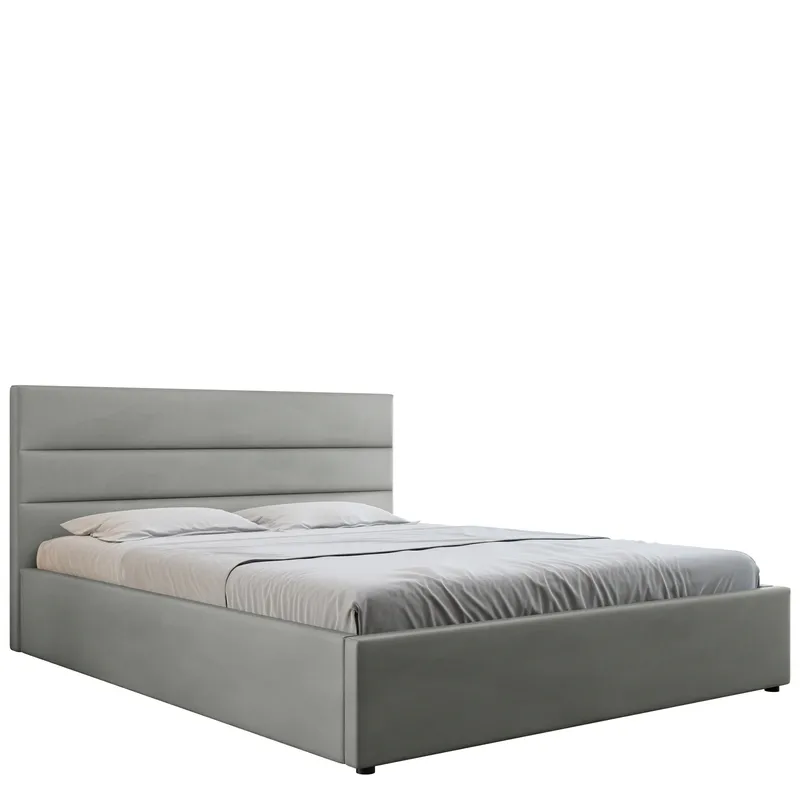 Omrynn Sengeramme 140x200 cm, Grå