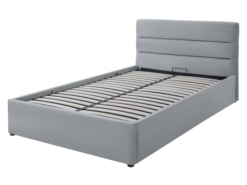 Omrynn sengeramme med opbevaring 120x200 cm - beige - Møbler - Senge - Sengeramme & sengestel