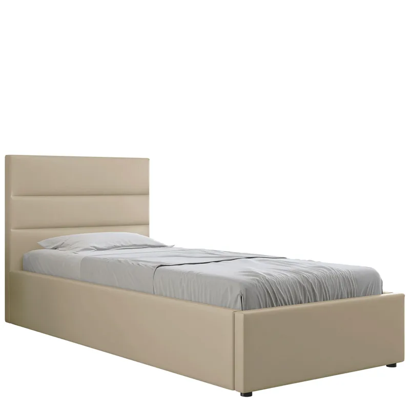 Omrynn sengeramme med opbevaring 90x200 cm - beige - Møbler - Senge - Sengeramme & sengestel