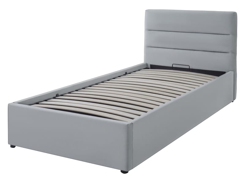 Omrynn sengeramme med opbevaring 90x200 cm - grå - Møbler - Senge - Sengeramme & sengestel