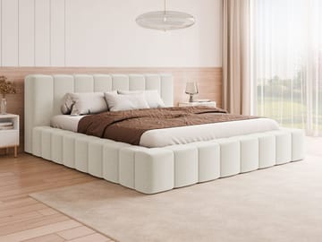 Orvinel Sengeramme 120x200 cm med Opbevaring - Hvid - Møbler - Senge - Sengeramme & sengestel