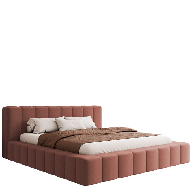 Orvinel Sengeramme 120x200 cm med Opbevaring, Rosa