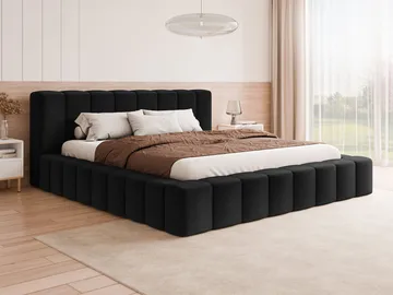 Orvinel Sengeramme 120x200 cm med Opbevaring - Sort - Møbler - Senge - Sengeramme & sengestel