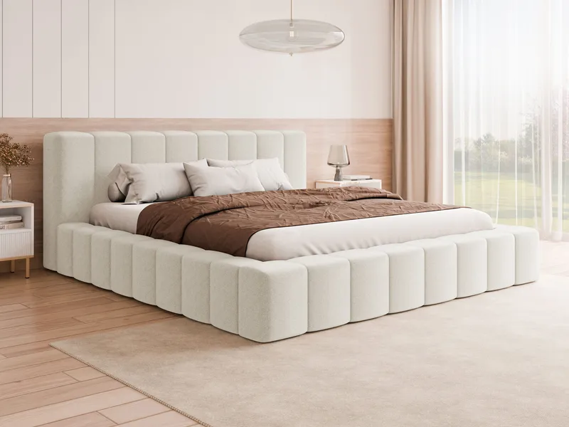Orvinel Sengeramme 180x200 cm med Opbevaring - Hvid - Møbler - Senge - Sengeramme & sengestel