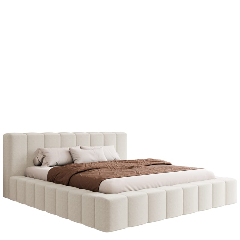 Orvinel Sengeramme 180x200 cm med Opbevaring, Hvid