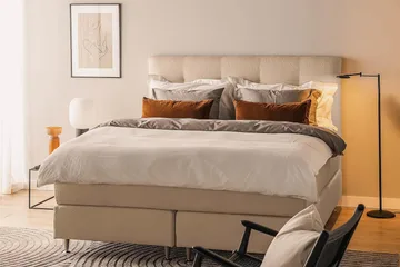 Oslo Lyx Kontinentalseng 180x200 cm - Beige - Møbler - Senge - Kontinentalsenge