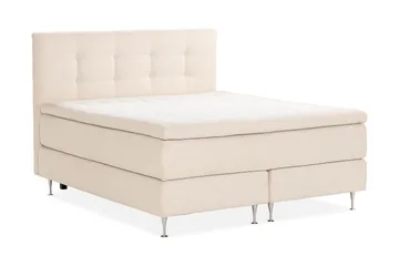 Oslo Lyx Kontinentalseng Boucle 180x200 - Lysebeige - Møbler - Senge - Kontinentalsenge