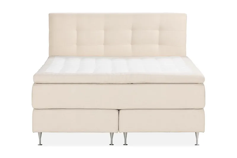 Oslo Lyx Kontinentalseng Boucle 180x200 - Lysebeige - Møbler - Senge - Kontinentalsenge