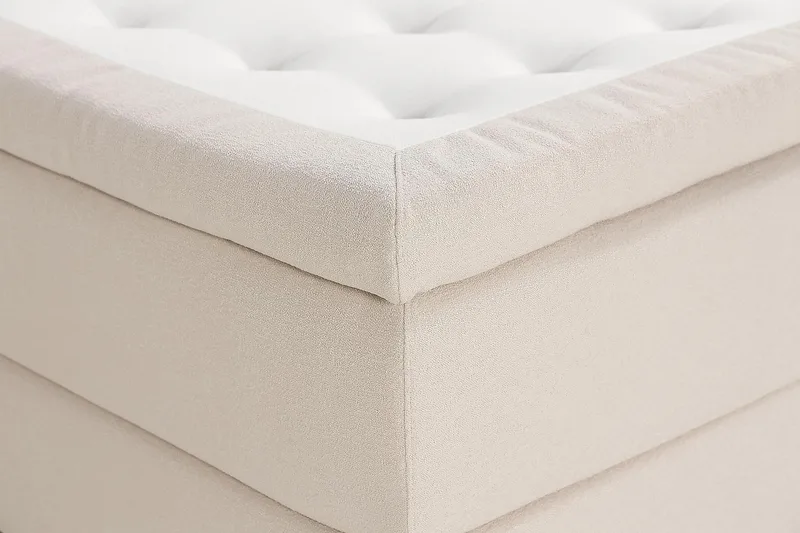 Oslo Lyx Kontinentalseng Boucle 180x200 - Lysebeige - Møbler - Senge - Kontinentalsenge
