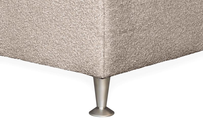 Oslo Lyx Sengepakke Kontinentalseng 120x200 cm Curved Sengegavl - Beige - Møbler - Senge - Kontinentalsenge
