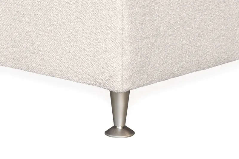 Oslo Lyx Sengepakke Kontinentalseng 120x200 cm Curved Sengegavl - Lys beige - Møbler - Senge - Kontinentalsenge