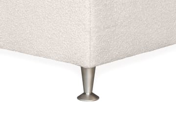Oslo Lyx Sengepakke Kontinentalseng 120x200 cm Curved Sengegavl - Lys beige - Møbler - Senge - Komplet sengepakke